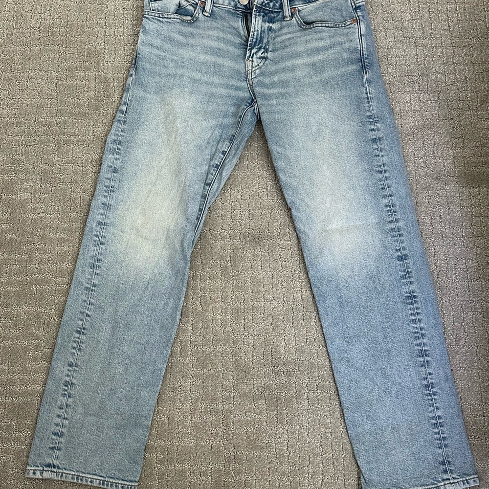 American Eagle Outfitters Blue Straight Jeans Classic Denim